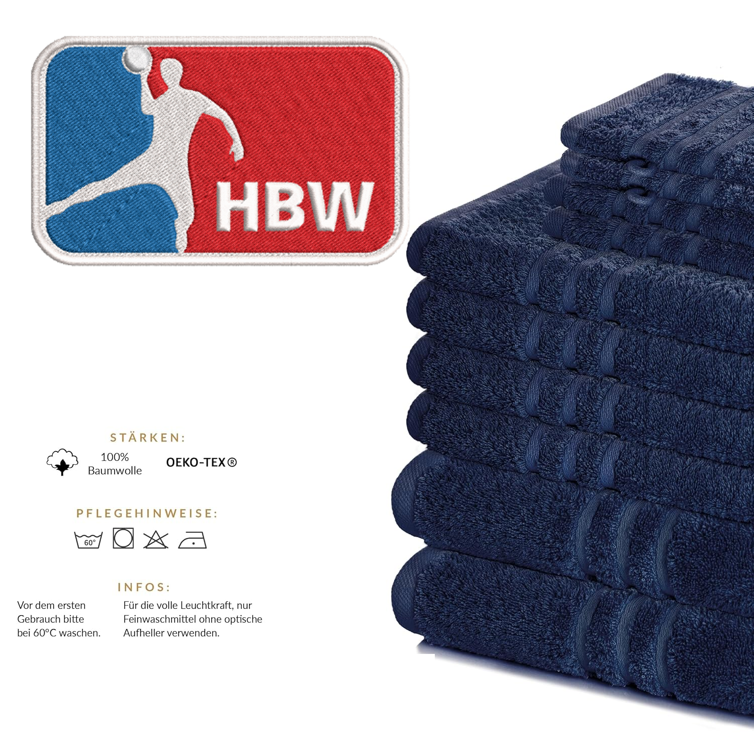 HBW Badetücher - marineblau (ab 15.12.2025)